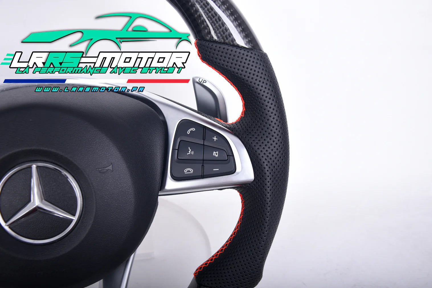 Carbon steering wheel Mercedes Benz AMG w205 (2014 - 2017) C63, E63, GT63, GTS63, GTC63, A45