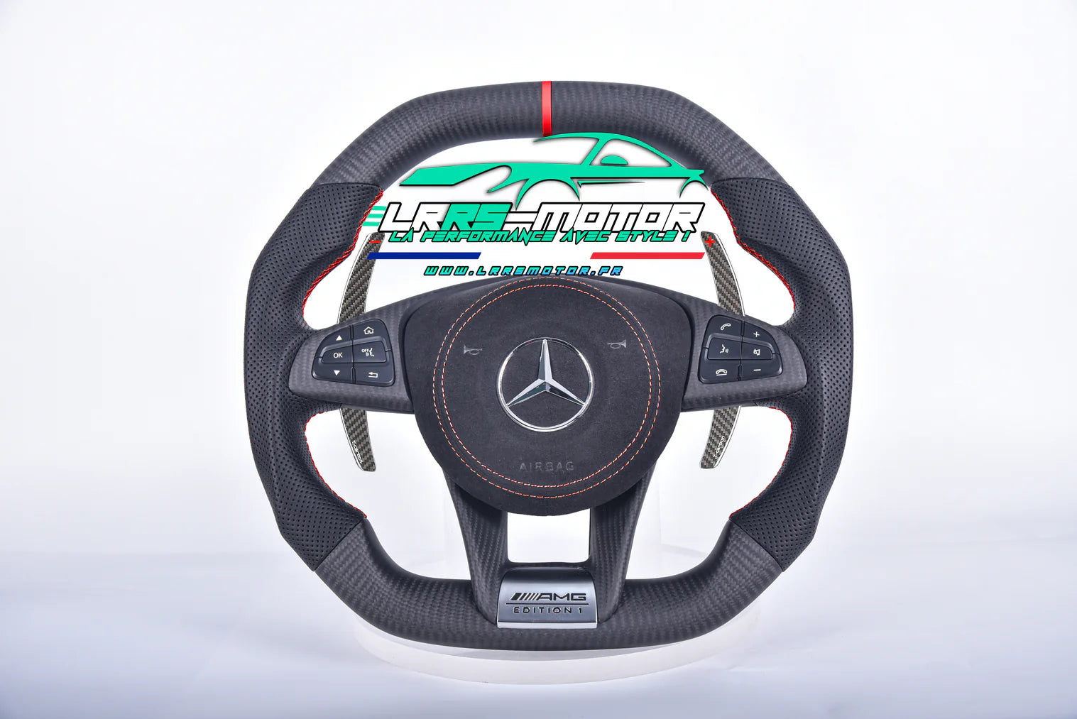 Carbon steering wheel Mercedes Benz AMG w205 (2014 - 2017) C63, E63, GT63, GTS63, GTC63, A45