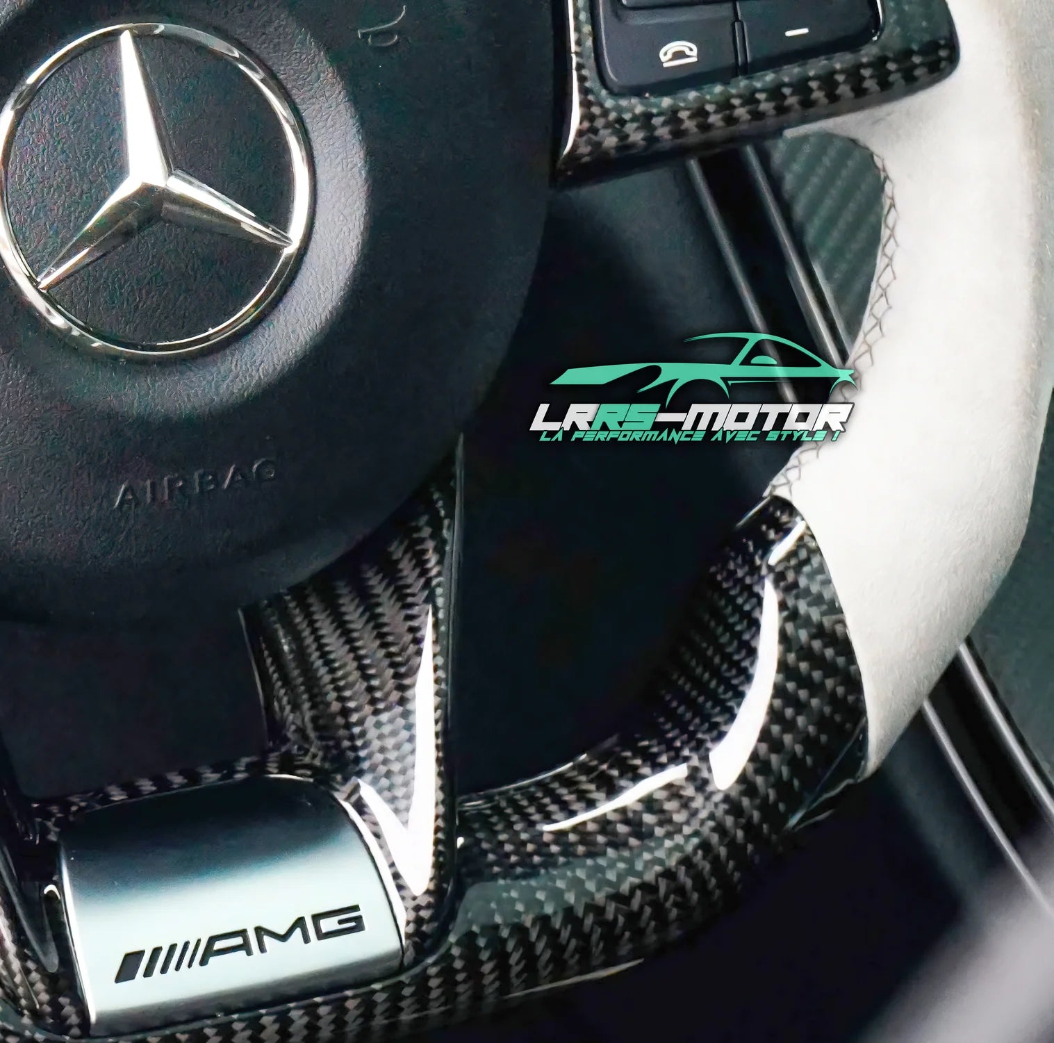 Carbon steering wheel Mercedes Benz AMG w205 (2014 - 2017) C63, E63, GT63, GTS63, GTC63, A45